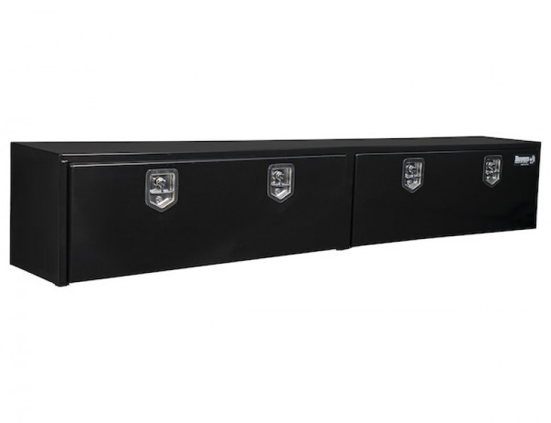 Image of 18x16x96 Inch Black Steel Topsider Truck Box from Buyers Products. Part number: 1703020