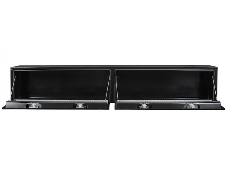 Image of 18x16x96 Inch Black Steel Topsider Truck Box from Buyers Products. Part number: 1703020