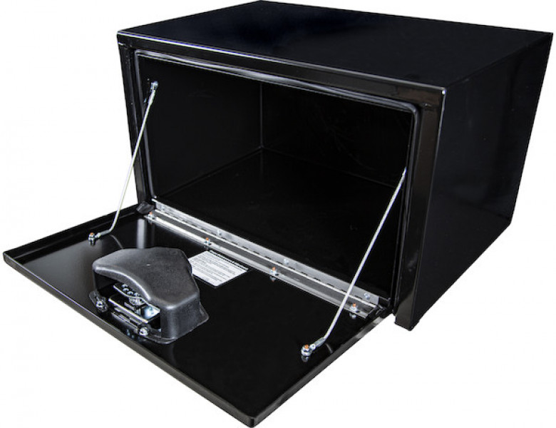 Image of 14x16x24 Inch Black Steel Underbody Truck Box from Buyers Products. Part number: 1703300