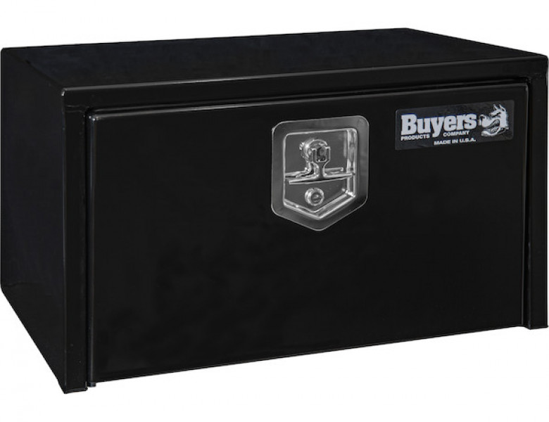 Image of 14x16x24 Inch Black Steel Underbody Truck Box from Buyers Products. Part number: 1703300