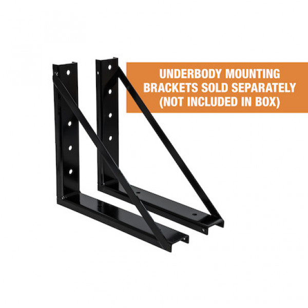 Image of 14x16x30 Inch Black Steel Underbody Truck Box from Buyers Products. Part number: 1703303