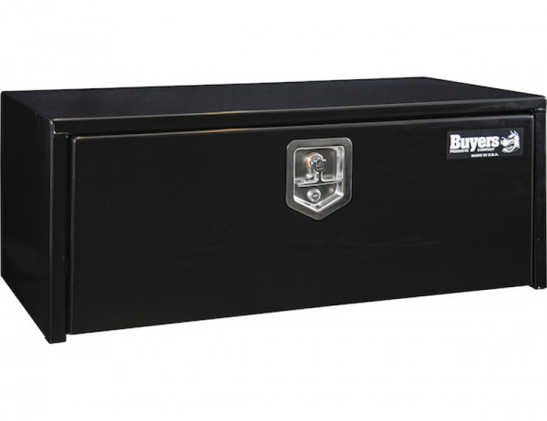 Image of 14x16x36 Inch Black Steel Underbody Truck Box from Buyers Products. Part number: 1703305