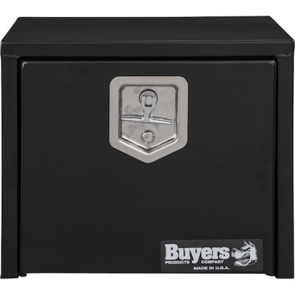 Image of 15x13x18 Inch Black Steel Underbody Truck Box from Buyers Products. Part number: 1703321