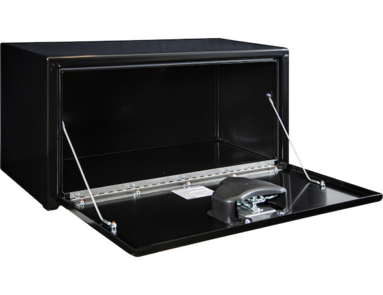 Image of 15x13x30 Inch Black Steel Underbody Truck Box with T-Handle from Buyers Products. Part number: 1703324