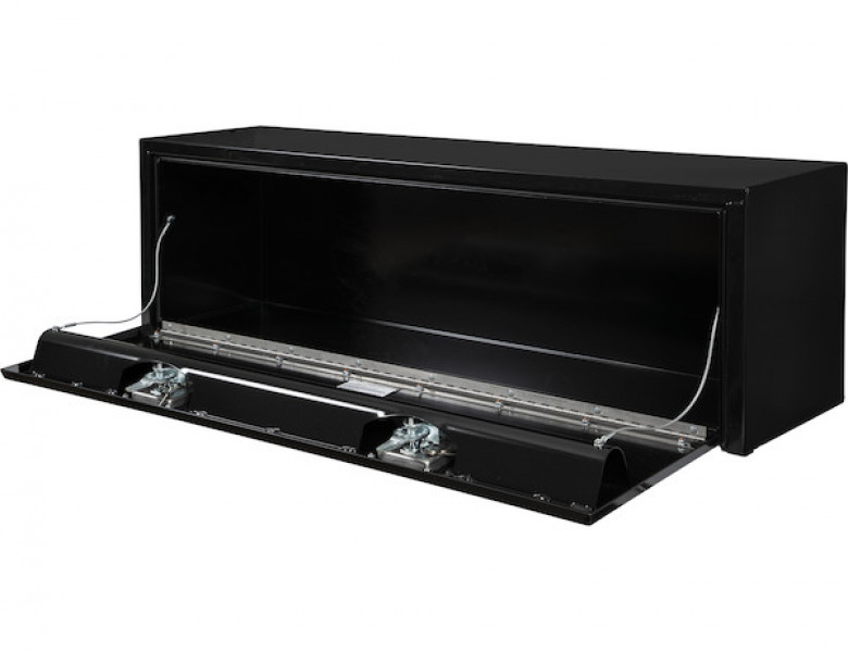 Image of 15x13x48 Inch Black Steel Underbody Truck Box with T-Handle from Buyers Products. Part number: 1703328