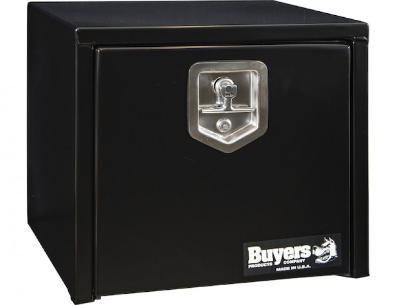 Image of 16x14x18 Inch Black Steel Underbody Truck Box from Buyers Products. Part number: 1703330