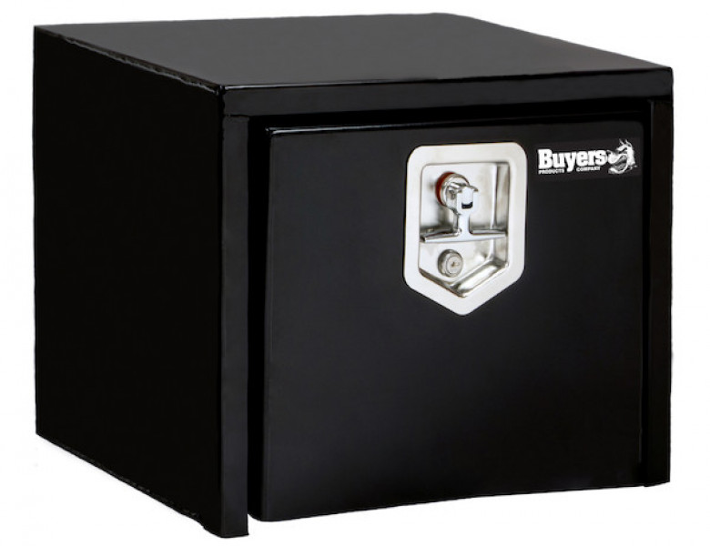 Image of 14x12x18 Inch Black Steel Underbody Truck Box from Buyers Products. Part number: 1703349