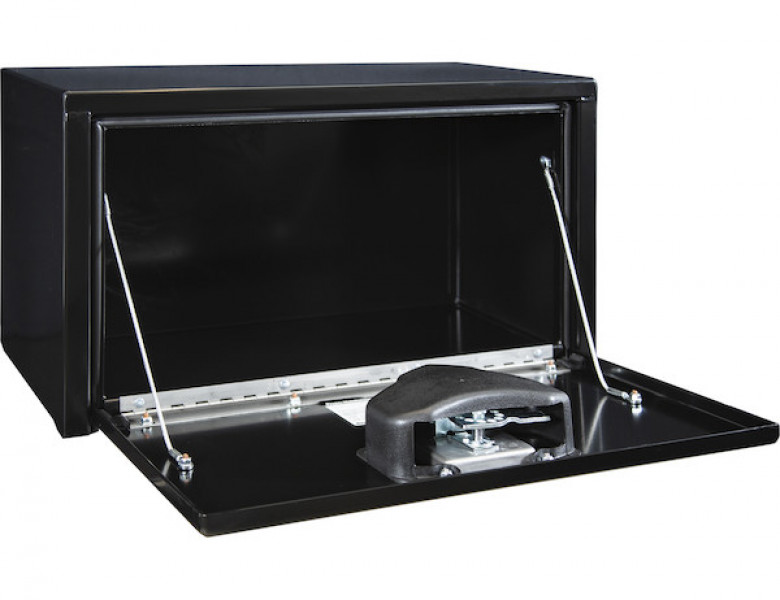 Image of 14x12x24 Inch Black Steel Underbody Truck Box from Buyers Products. Part number: 1703350