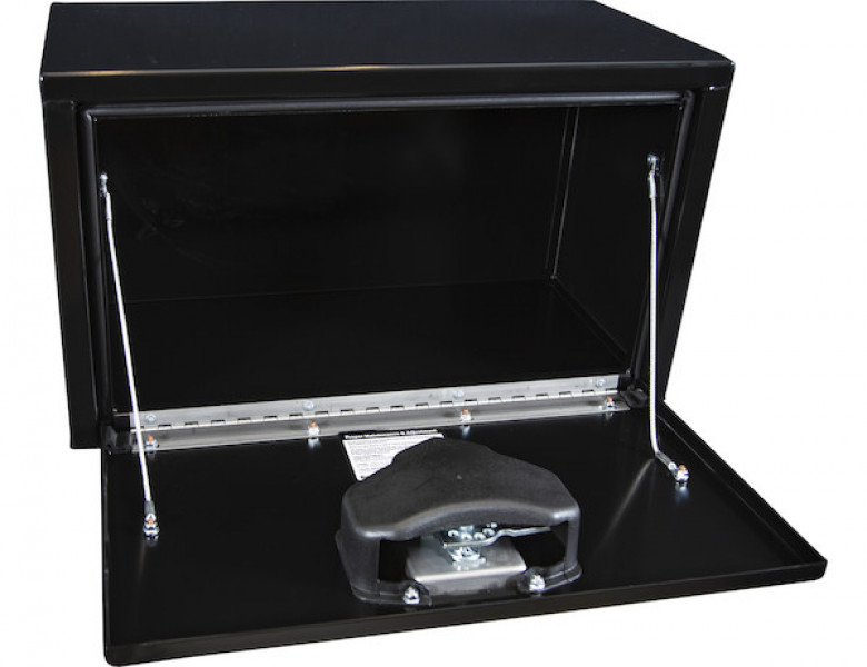 Image of 14x12x24 Inch Black Steel Underbody Truck Box from Buyers Products. Part number: 1703350