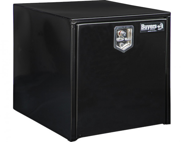 Image of 24x24x24 Inch Black Steel Underbody Truck Box from Buyers Products. Part number: 1704300