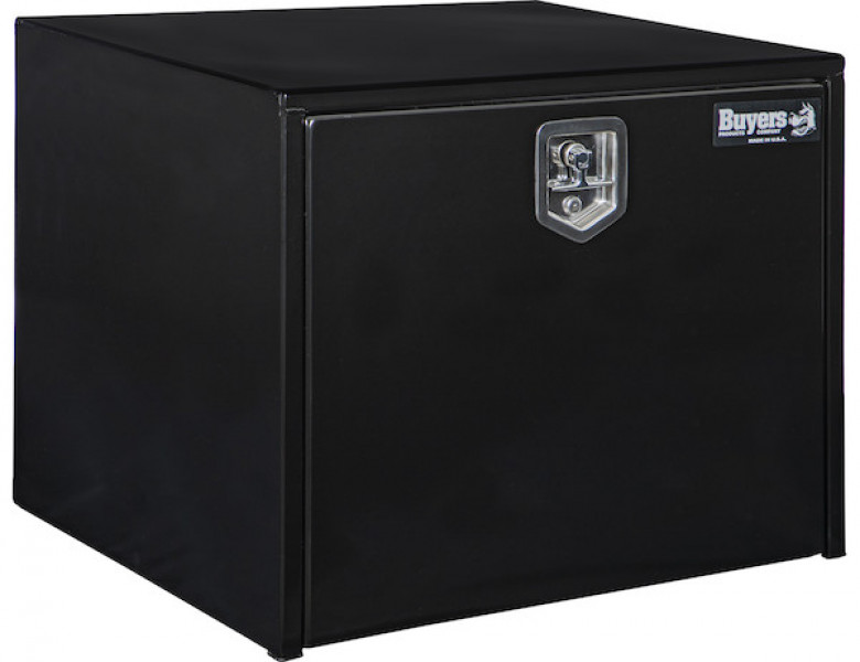 Image of 24x24x30 Inch Black Steel Underbody Truck Box from Buyers Products. Part number: 1704303