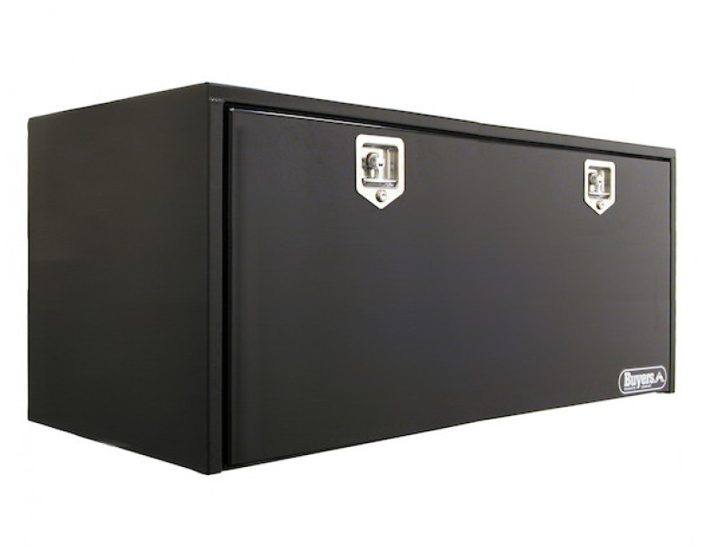 Image of 24x24x60 Inch Black Steel Underbody Truck Box from Buyers Products. Part number: 1704315