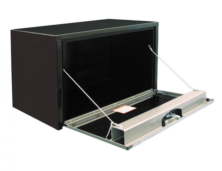 Image of 24x24x36 Inch Black Steel Truck Box With Stainless Steel Door from Buyers Products. Part number: 1704705