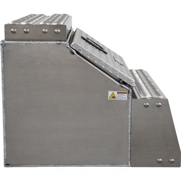 Image of 24x28x30 Inch Heavy Duty Diamond Tread Aluminum Step Box from Buyers Products. Part number: 1705183