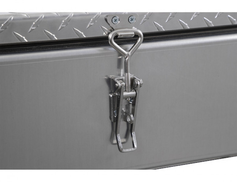 Image of 9x24x22 Inch Diamond Tread Aluminum In-Frame Truck Tool Box from Buyers Products. Part number: 1705384