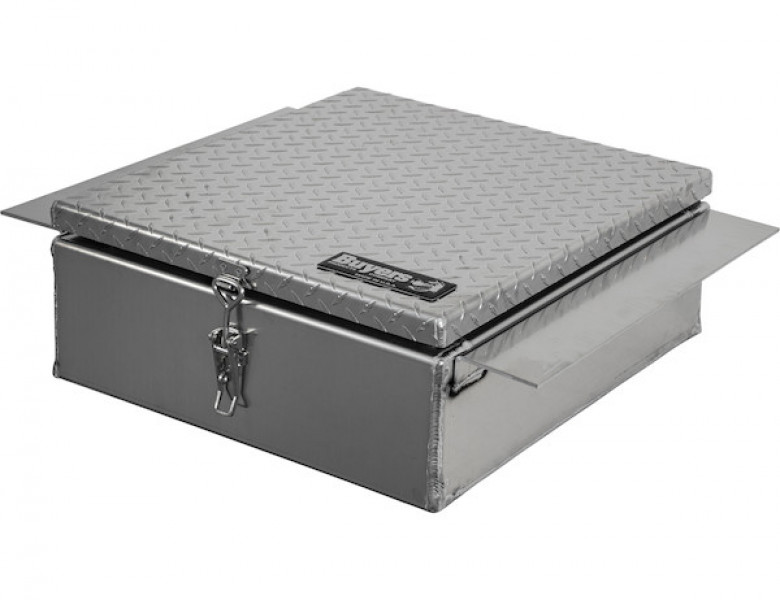 Image of 9x24x22 Inch Diamond Tread Aluminum In-Frame Truck Tool Box from Buyers Products. Part number: 1705384