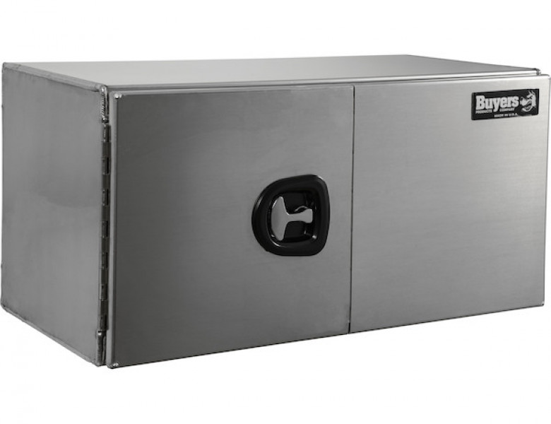 Image of 24x24x24 Inch Pro Series Smooth Aluminum Underbody Truck Box - Single Barn Door, Compression Latch from Buyers Products. Part number: 1705431