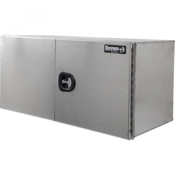 Image of 24x24x48 Inch Pro Series Smooth Aluminum Underbody Truck Box - Double Barn Door, 3-Point Compression Latch from Buyers Products. Part number: 1705440