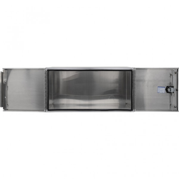 Image of 24x24x48 Inch Pro Series Smooth Aluminum Underbody Truck Box - Double Barn Door, 3-Point Compression Latch from Buyers Products. Part number: 1705440