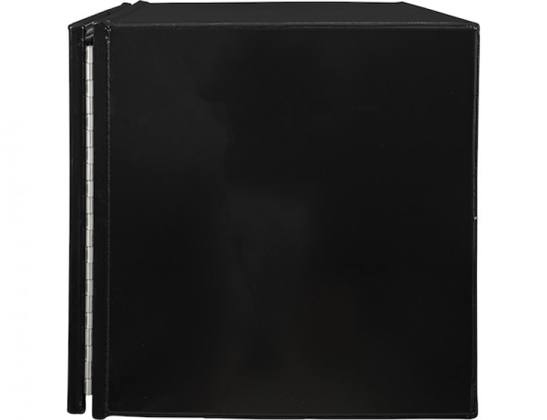 Image of 18x18x36 Inch Pro Series Black Smooth Aluminum Underbody Truck Box with Barn Door - Double Barn Door, 3-point Compression Latch from Buyers Products. Part number: 1705905