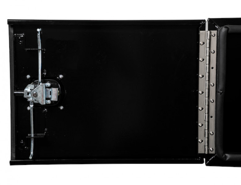 Image of 18x24x36 Inch Pro Series Black Smooth Aluminum Underbody Truck Box with Barn Door - Double Barn Door, 3-point Compression Latch from Buyers Products. Part number: 1705920