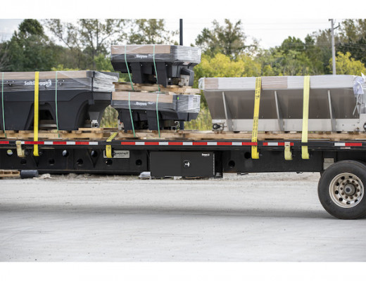 Image of 24x24x36 Inch Pro Series Black Smooth Aluminum Underbody Truck Box with Barn Door - Double Barn Door, 3-point Compression Latch from Buyers Products. Part number: 1705935