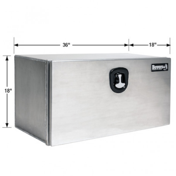 Image of 18x18x36 Inch Pro Series Smooth Aluminum Underbody Truck Box from Buyers Products. Part number: 1706405