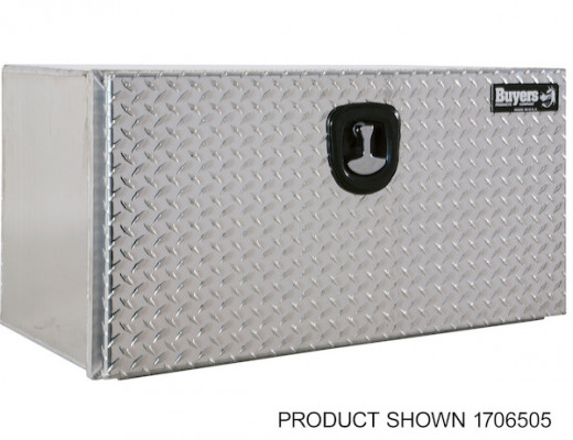 Image of 18x18x30 Pro Series Smooth Aluminum Underbody Truck Box with Diamond Tread Door from Buyers Products. Part number: 1706503