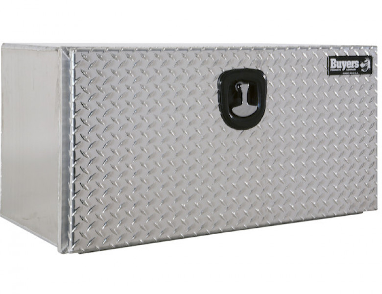 Image of 18x18x36 Pro Series Smooth Aluminum Underbody Truck Box with Diamond Tread Door from Buyers Products. Part number: 1706505