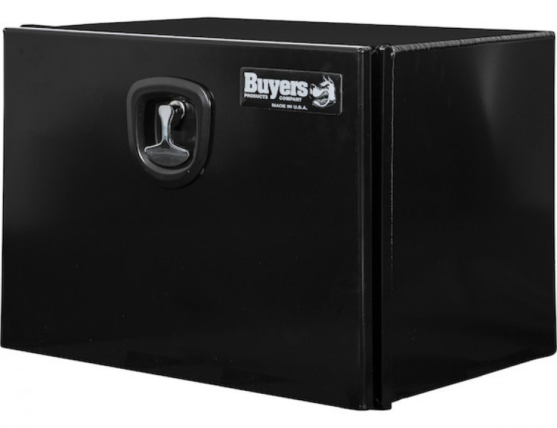 Image of 18x18x24 Inch Black Pro Series Smooth Aluminum Underbody Truck Box from Buyers Products. Part number: 1706960