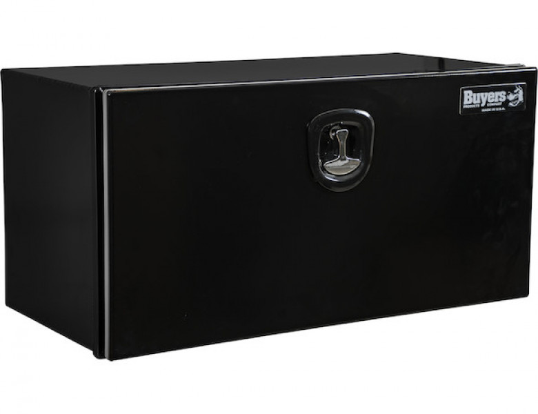 Image of 18x18x24 Inch Black Pro Series Smooth Aluminum Underbody Truck Box from Buyers Products. Part number: 1706960