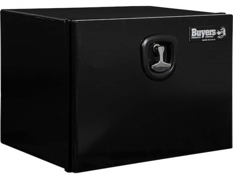 Image of 18x18x24 Inch Black Pro Series Smooth Aluminum Underbody Truck Box from Buyers Products. Part number: 1706960