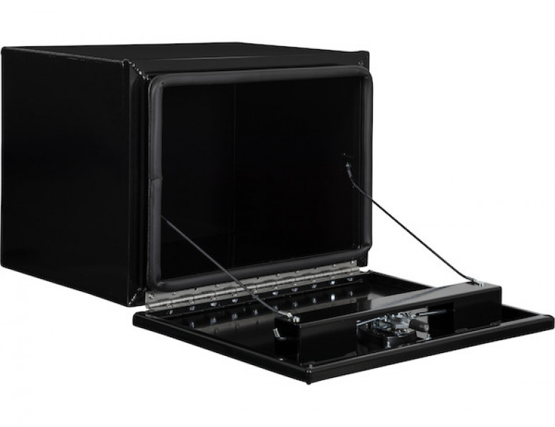 Image of 18x18x24 Inch Black Pro Series Smooth Aluminum Underbody Truck Box from Buyers Products. Part number: 1706960