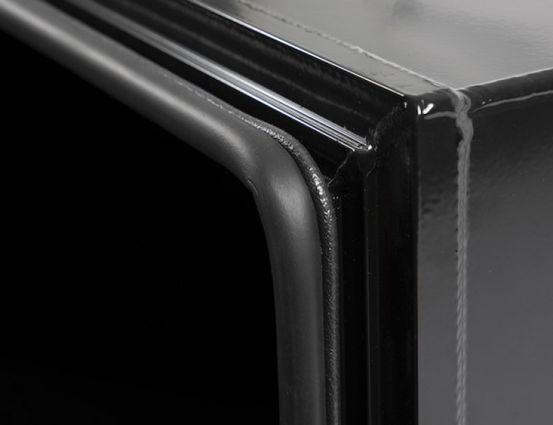 Image of 18x18x36 Inch Black Pro Series Smooth Aluminum Underbody Truck Box from Buyers Products. Part number: 1706965