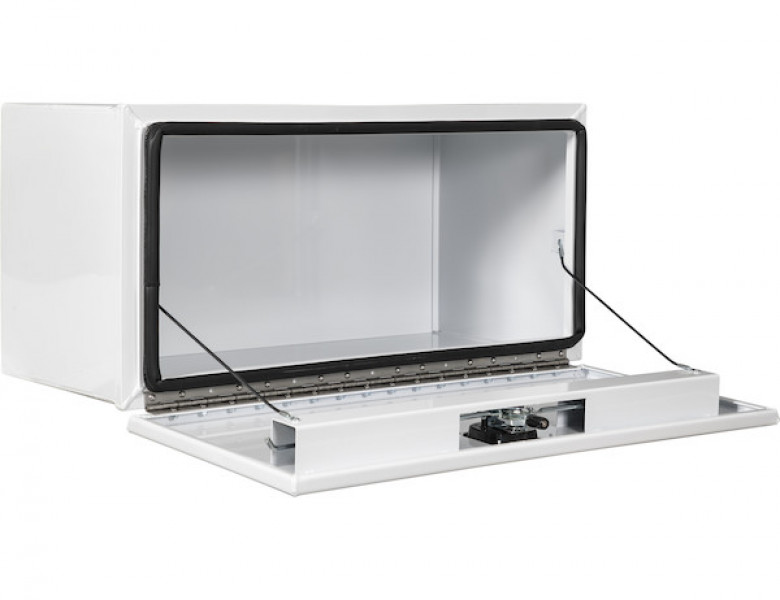 Image of 18x18x60 Inch White Pro Series Smooth Aluminum Underbody Truck Box from Buyers Products. Part number: 1707975