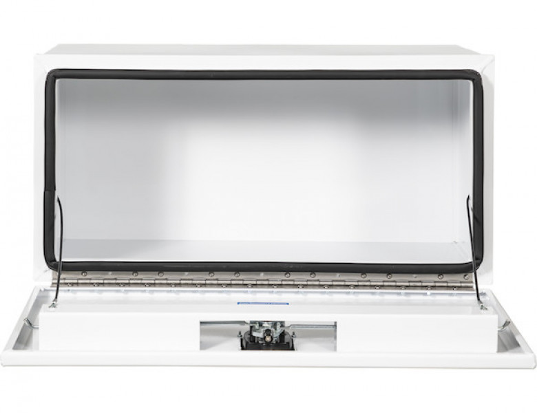 Image of 18x18x60 Inch White Pro Series Smooth Aluminum Underbody Truck Box from Buyers Products. Part number: 1707975