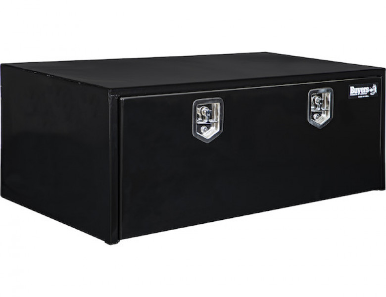 Image of 18x24x48 Inch Black Steel Underbody Truck Box from Buyers Products. Part number: 1708310