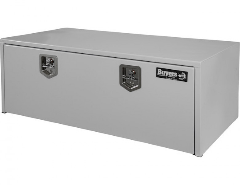 Image of 18x24x48 Inch White Steel Underbody Truck Box from Buyers Products. Part number: 1708410