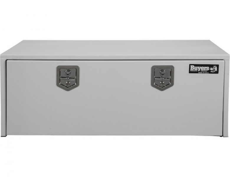 Image of 18x24x48 Inch White Steel Underbody Truck Box from Buyers Products. Part number: 1708410