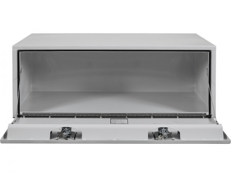 Image of 18x24x48 Inch White Steel Underbody Truck Box from Buyers Products. Part number: 1708410