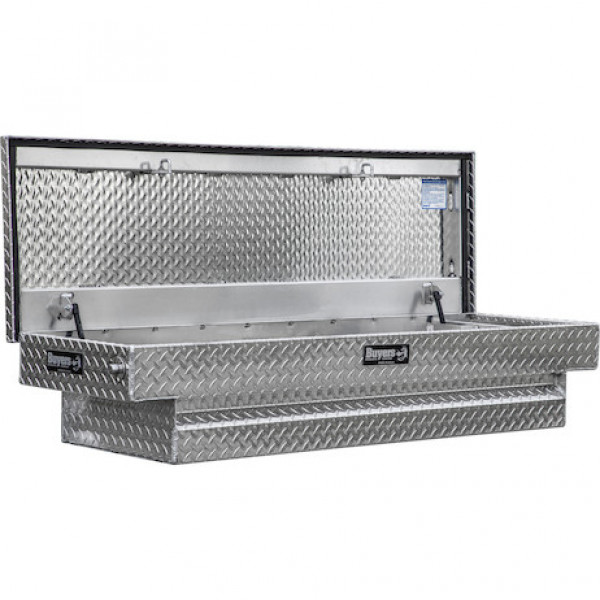 Image of 13x20x63 Inch Diamond Tread Aluminum Crossover Truck Tool Box from Buyers Products. Part number: 1709430