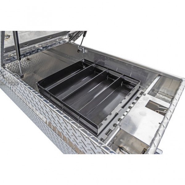 Image of 23x27x71 Inch Diamond Tread Aluminum Gull Wing Truck Box from Buyers Products. Part number: 1710423