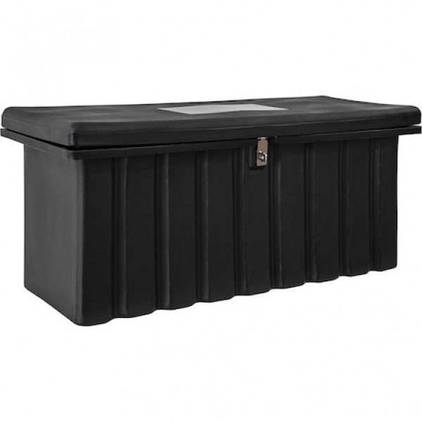 Image of 22.5x19.5/18.75x51/47 Inch Black Poly Multipurpose Chest from Buyers Products. Part number: 1712250