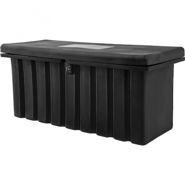 Image of 22.5x19.5/18.75x51/47 Inch Black Poly Multipurpose Chest from Buyers Products. Part number: 1712250