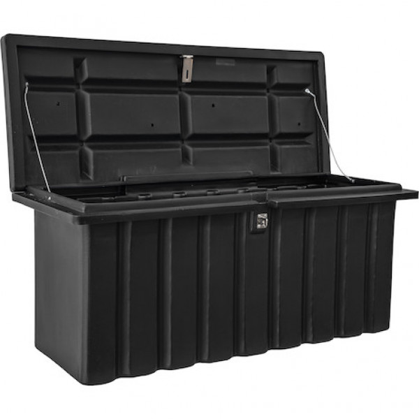 Image of 22.5x19.5/18.75x51/47 Inch Black Poly Multipurpose Chest from Buyers Products. Part number: 1712250