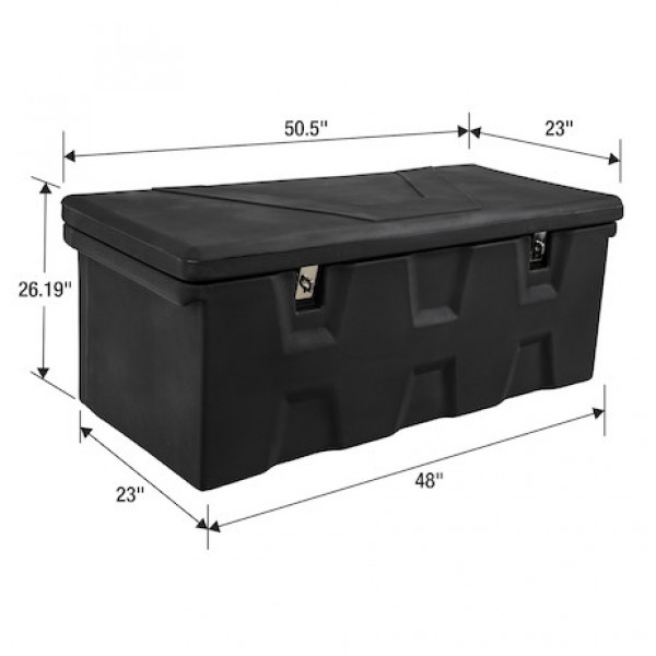 Image of 26x23x51 Inch Black Poly Multipurpose Chest from Buyers Products. Part number: 1712255