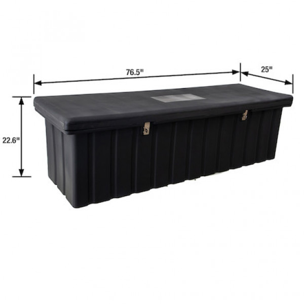 Image of 23Hx25Dx77W Inch Black Poly Multipurpose Chest from Buyers Products. Part number: 1712260