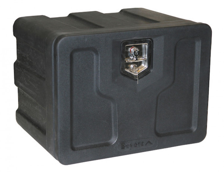 Image of 18x18x24 Inch Black Poly Underbody Truck Box from Buyers Products. Part number: 1717100