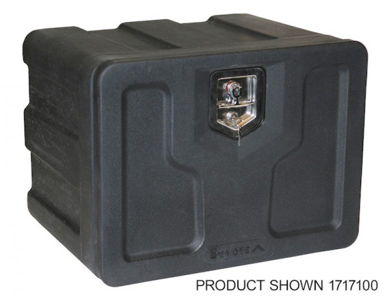 Image of 18x18x24 Inch Black Poly Underbody Truck Box from Buyers Products. Part number: 1717100