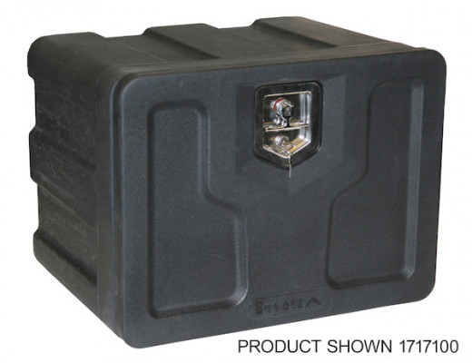 Image of 18x18x48 Inch Black Poly Underbody Truck Box from Buyers Products. Part number: 1717110